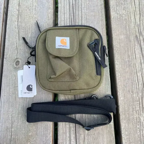 Carhartt Square Shoulder Bag option Pull bone square bag Army Green