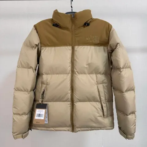 Budget/Best TNF Nuptse Jacket option 96 Feather Wheat Yellow