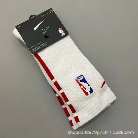 Nike NBA Socks option 19 Long White Red