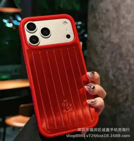 Rimowa iPhone Cases 12-16 Pro Max option Classic Red-with packaging