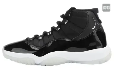 Jordan 11 Cap and Gown option Black silver