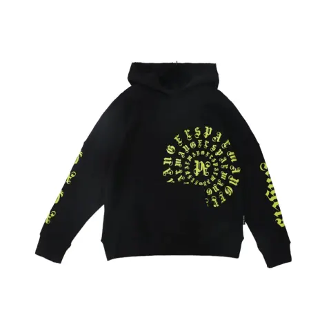 Palm Angels Hoodie option Gothic black green correct version