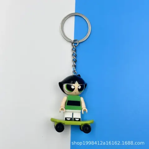Lego Keychain Pendants option The Powerpuff Girls: Bubbles