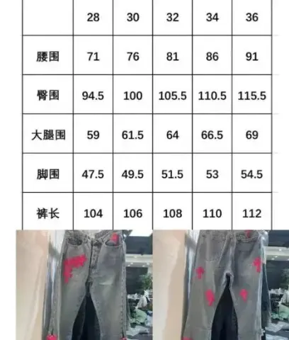 Chrome Hearts Jeans option v170