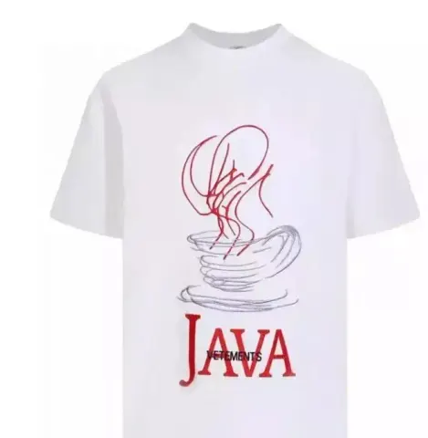 Vetements Java White T-Shirt option 3