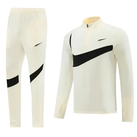 Nike Black-White Tracksuit Set option NK07 meter white suit