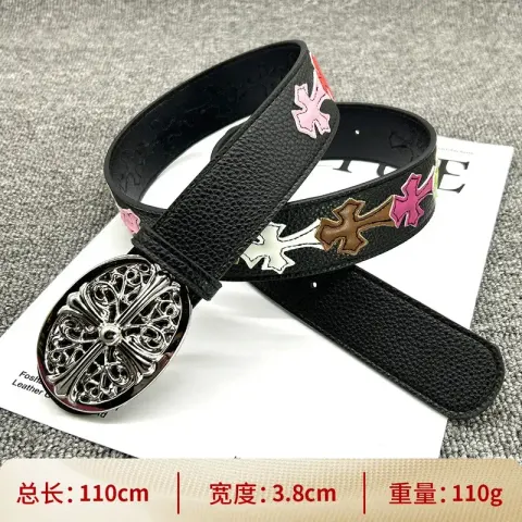 Chrome Hearts Belt option [110cm] color cross buckle smooth belt