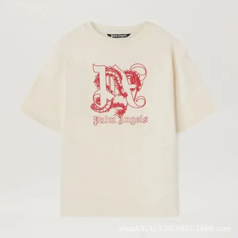 Palm Angels Monogram NY Spray Tee option 2280 beige