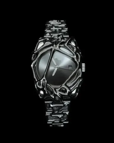 Kiosk Watch option Dark night black [send sterling silver C