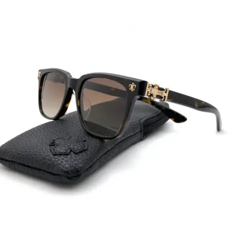 Chrome Hearts Sunglasses option Hawksbill Gold/Tea