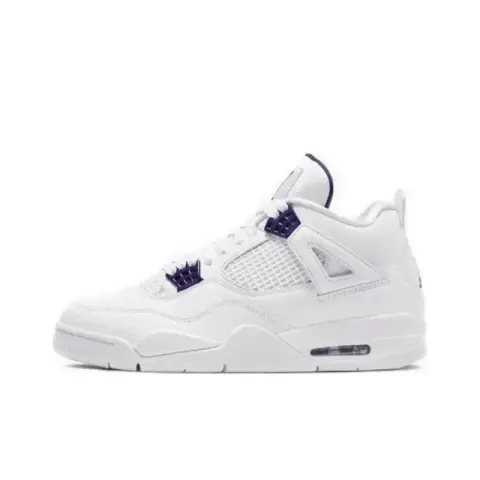 Jordan 4 Seafoam Shoes option metallic purple