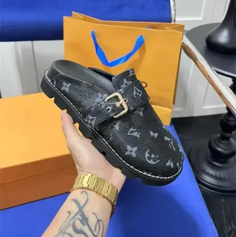 LV Cosy Cosy Shoes option old flower black