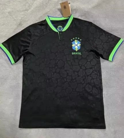 Brazil Special Jersey option 2022 Black Brazil Home