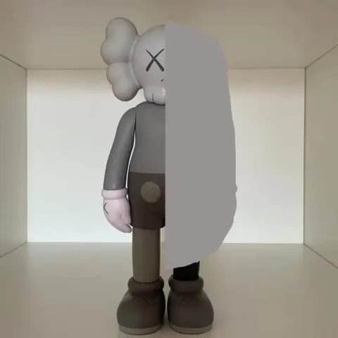 Kaws Figure option 37cm16 inch semi-prototype gray
