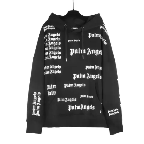 Palm Angels Hoodie option Full Print Letter Black Correct Edition