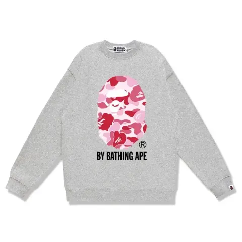 Bape Crewneck option W170 gray pink