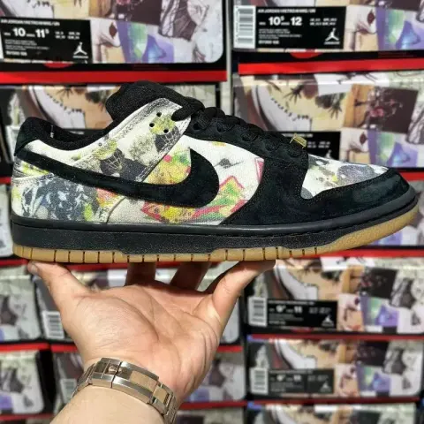 Chunky Dunky Shoes option Supreme x Dunk Black Color FD8778-001