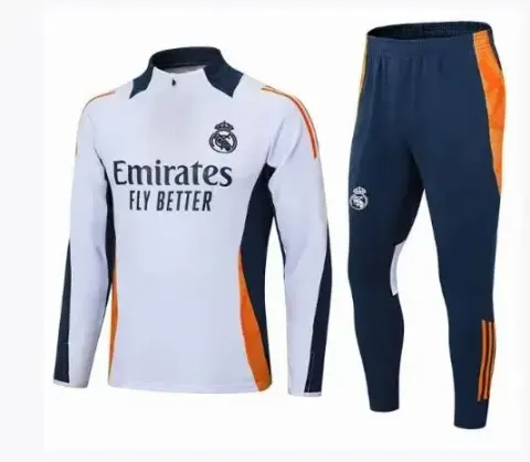 Football Set Tracksuit option 2425 Real Madrid White Orange
