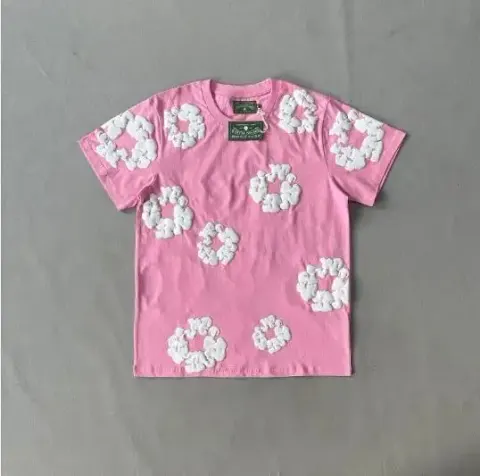 Denim Tears Hoodie ( All Colorways ) option XH03 Pink/Short Sleeve/High version