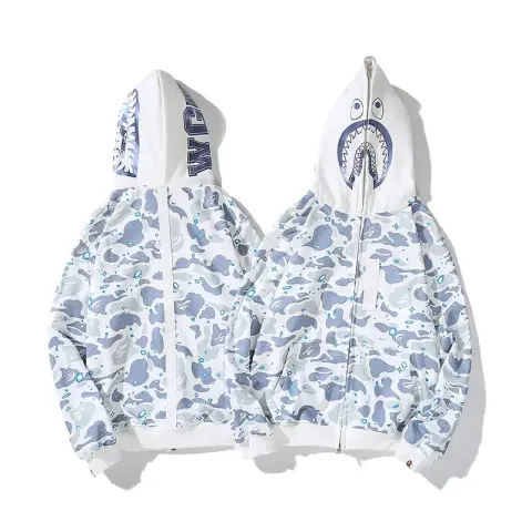 Bape Shark Hoodie option 523 White
