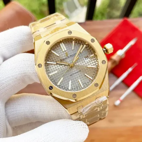 Audemars Piguet Silver Band option Gold shell gray steel strip