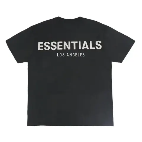 Essentials Oversized Tee option Los Angeles-Black