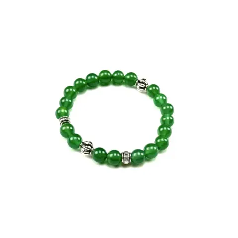 Chrome Hearts Beat Bracelet option Green agate