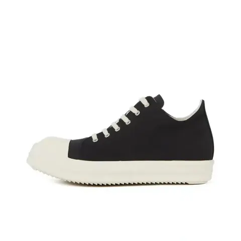 Rick Owens Vans Leather Sneakers option Black Canvas Mob