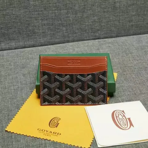 Goyard Wallet option Style 1 black with yellow