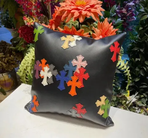 Chrome Hearts Pillow option Black colored