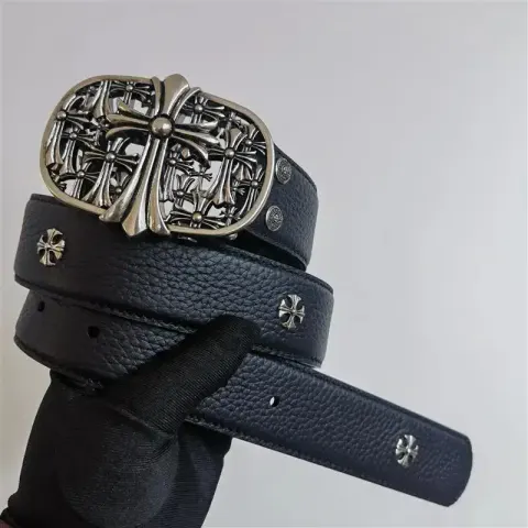 Chrome Hearts Belt option Tombstone Cross Rivet (first layer cowhi