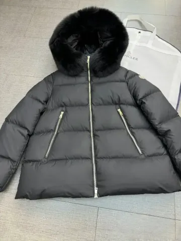 Moncler Laichefur Down Jacket for Womens option Black