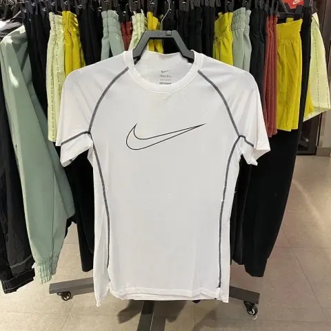 Nike Quick Dry T-Shirt option White Short Sleeve Large Hook