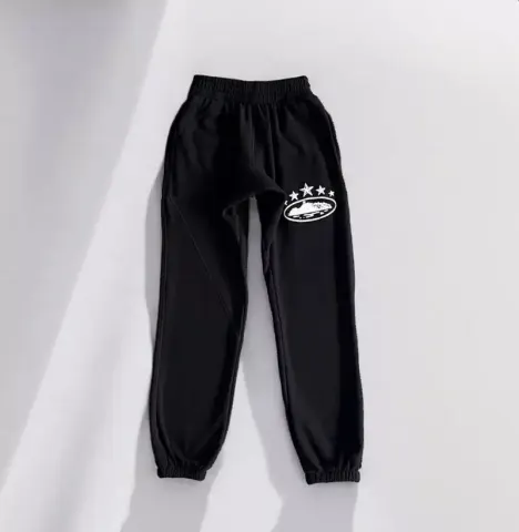Corteiz Alcatraz Basic Black Pants option Black 5 stars