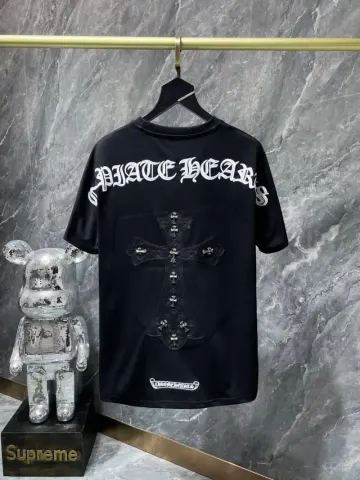 Chrome Hearts Leather Tee's (30+ Styles) option 8248 black