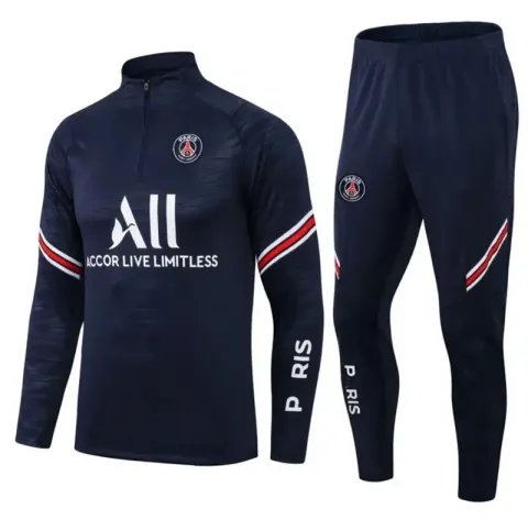 Football PSG Tracksuit option 2122 Paris Royal Blue