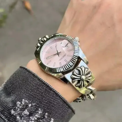Chrome Hearts Rolex Watch option Pink s