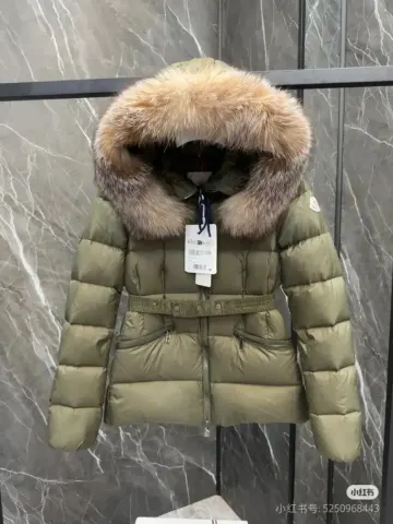 Moncler Boed Down Jacket for Womens option Green
