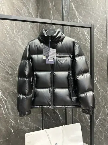 Prada Re-Nylon Down Jacket option Black