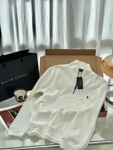 Ralph Lauren Zip option White [dark blue horse]]
