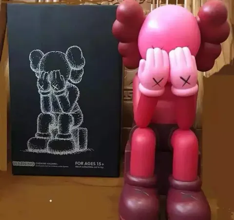 Kaws Figure option 28cm shy Chinese red