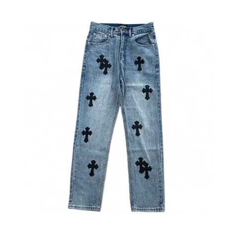 Chrome Hearts Jeans option Dark Blue Black Label