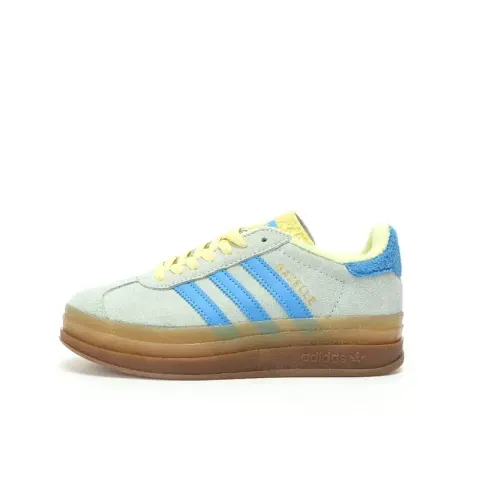 Adidas Originals Gazelle Bold option Suede light yellow light blue raw rubber
