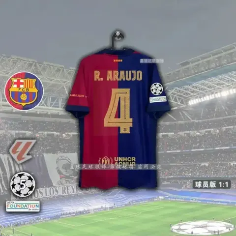 Barcelona x Travis Scott Jersey option Champions League Edition-No. 4 Araujo