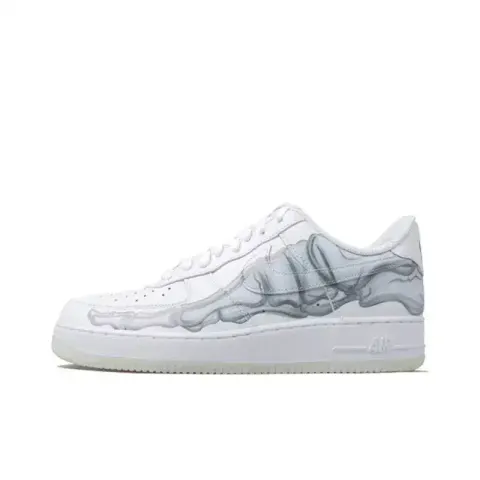 Air Force 1 Skeleton Black option white