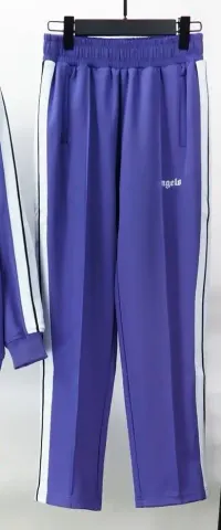 Palm Angels Zip Hoodie option Purple pants