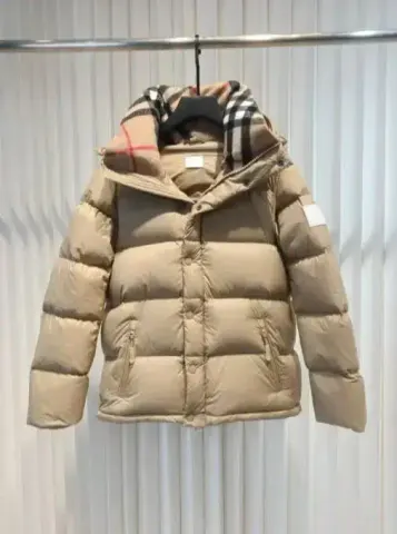 Burberry Black Cotton Jacket Size 52 FR option Apricot