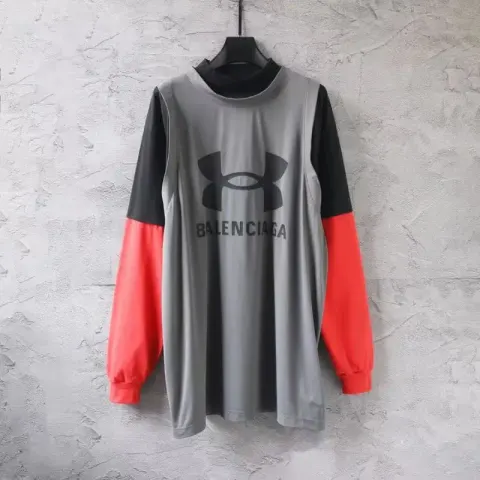 Balenciaga x Under Armour Logo Hoodie option Grey orange