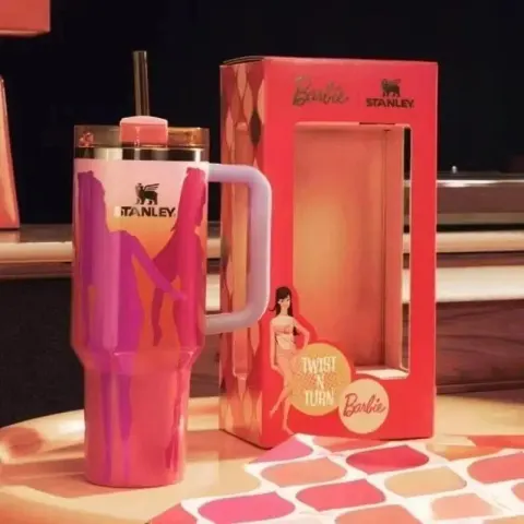 Stanley Thermos Cup option Barbie Vital Orange
