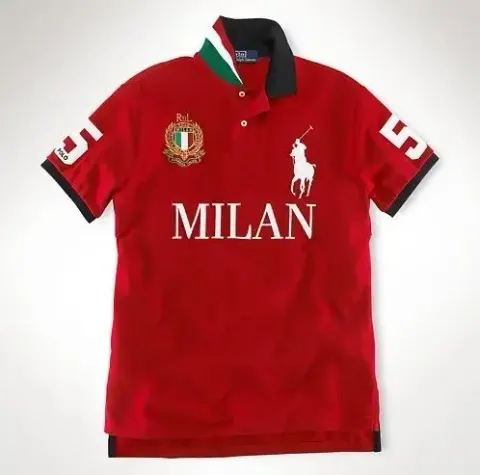 Polo Shirts (15+ Styles) option Milan Red